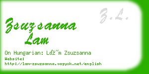 zsuzsanna lam business card